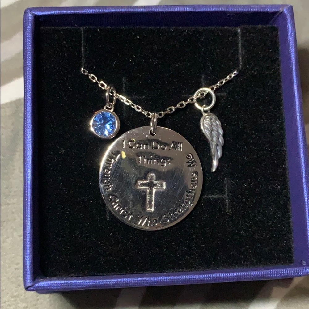 ✝️NEW S925 Spiritual Engraved Charm Necklace✝️